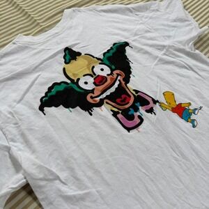 The Simpsons Krusty Bart Graffiti Graphic Tee Tshirt Cartoon Streetwear Large